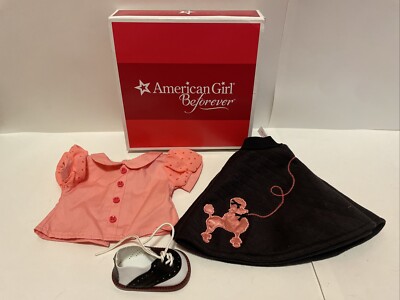 American Girl Doll Maryellen Poodle Outfit Skirt, Blouse And Left