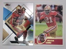 Frank Gore 2023 Topps Composite 2 Card Lot Finest And Base SP SF 49ers