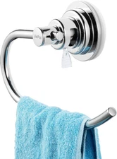 Jiepai Vacuum Suction Towel Holder,Modern Shower Towel Ring,Washcloth Hand Towel