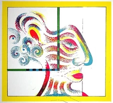 Martin ENGELMAN: Surrealist Profile, Original LITHOGRAPH, 1967