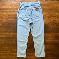Vintage 60s Wrangler Baby Blue Pants Women  s Cotton Hippie Sanforized Sz 28x27.5