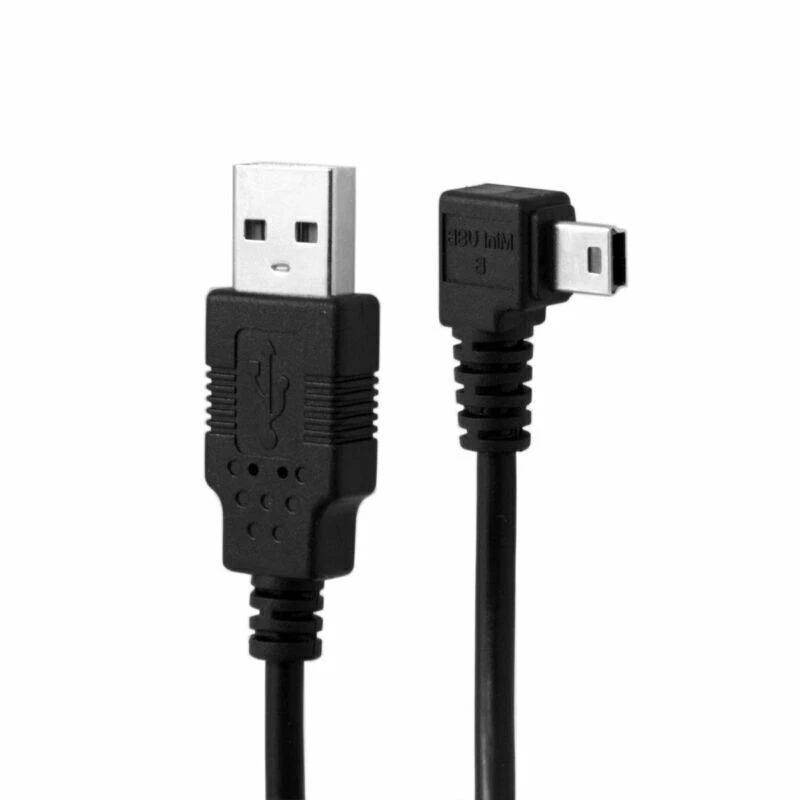 3.0m USB 2.0 Male to Mini USB B Type 5pin Male Right Angled 90 Degree Data Cable - Image 4 of 4