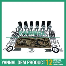 New Isuzu 6HK1 6HK1T Engine Overhaul Rebuild Kit With Valves