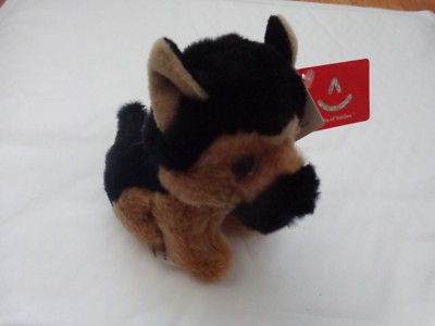 ORIGINAL AURORA HUND NATUR BABYS SAMMLUNG 5 ZOLL DEUTSCHER SCHÄFERHUT PLÜSCHTIER WEICHES SPIELZEUG