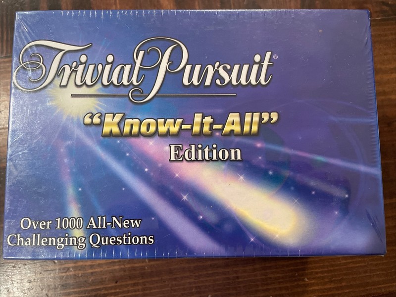 Parker Brothers Trivial Pursuit "Know-It-All" Edition, #1018 Winning Moves *New*