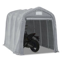 Zeltgarage FüR Yamaha XVS 650 A Drag Star Classic Motorradgarage MG2 PE Grau
