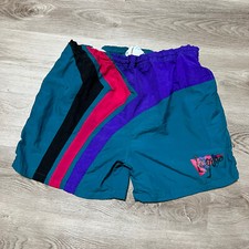 Vintage laguna swim trunks shorts mens large L 36-38 teal Multi Colors