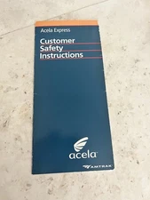 Acella Express Amtrak Briefing Card
