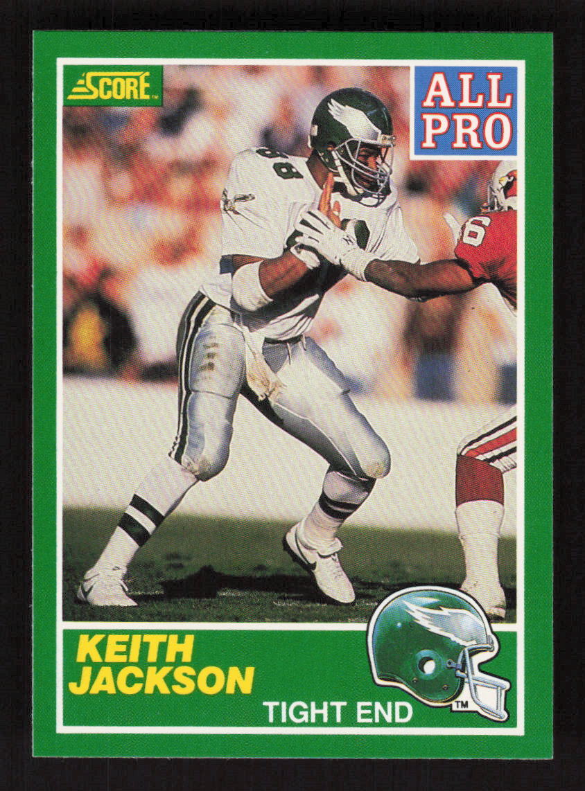 1989 Score #293b Keith Jackson Philadelphia Eagles
