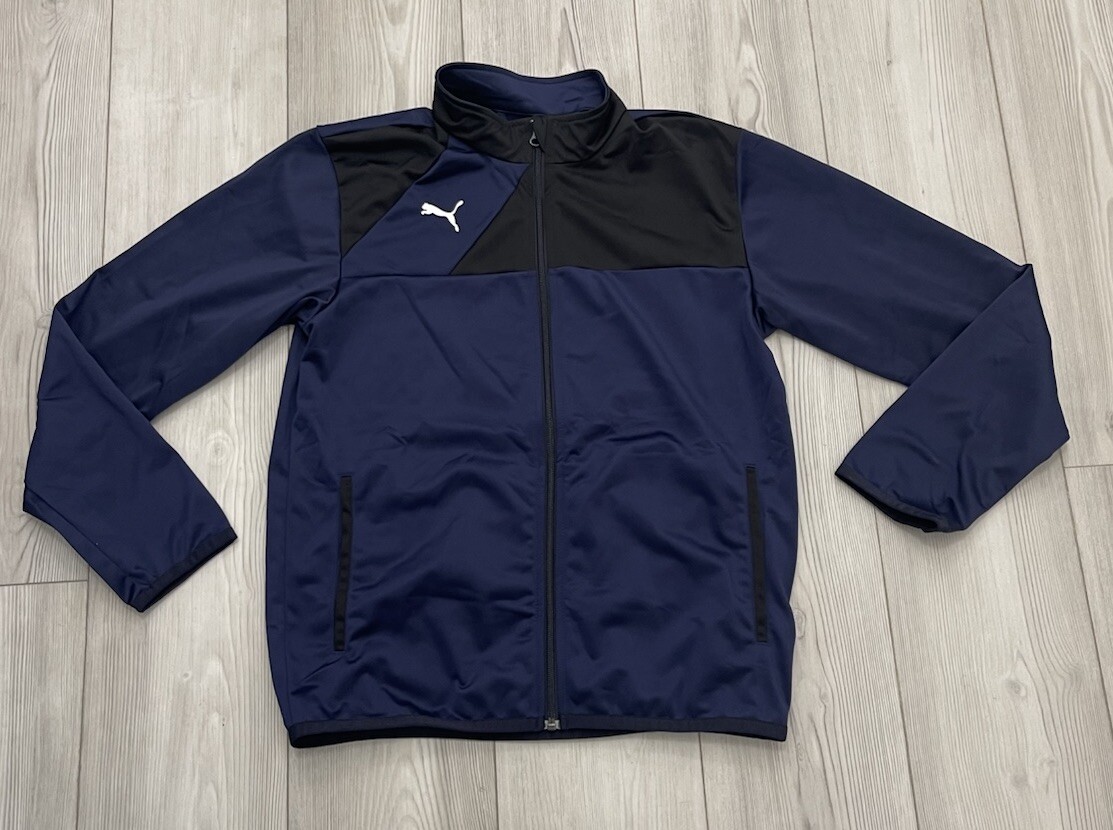 Мужская синяя спортивная куртка Puma на молнии маленького размера 5590₽