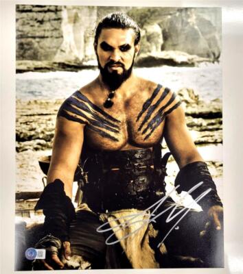Jason Momoa signed Game of Thrones Khal Drogo 11x14 photo autograph ...