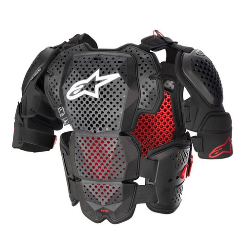 2026 ALPINESTARS A10 V2 FULL CHEST PROTECTOR ANTHRACITE BLACK RED BODY ARMOUR MX - 第 2/2 張圖片