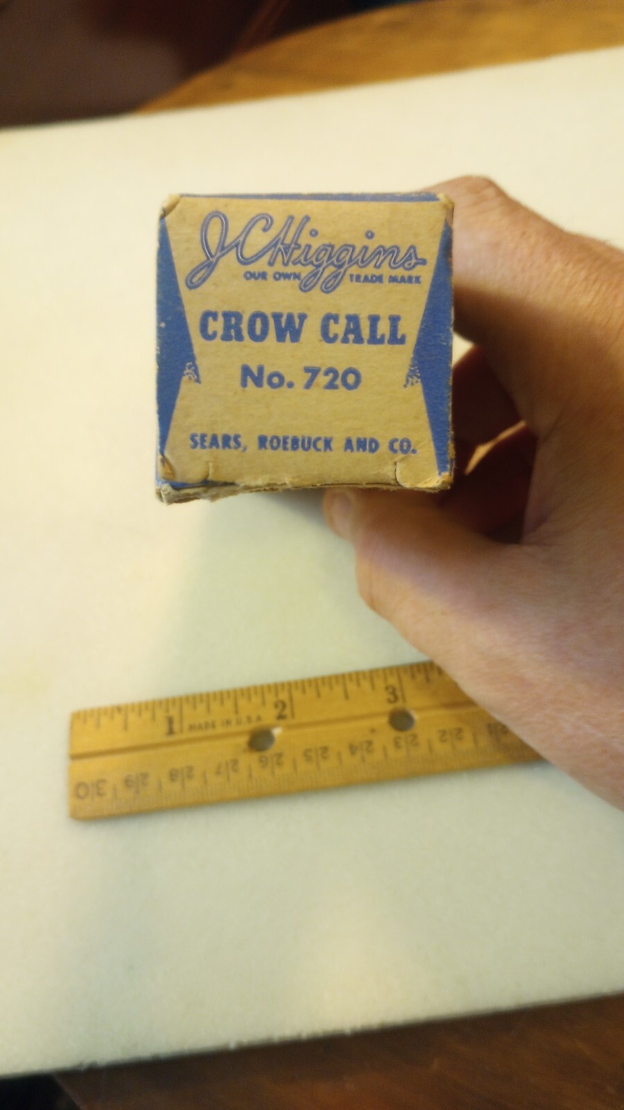 Vintage JC Higgins Crow Call No. 720 Sears Roebuck Co w/ Original Box