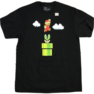 Super Mario Bros Authentic Retro Men s Shirt LG