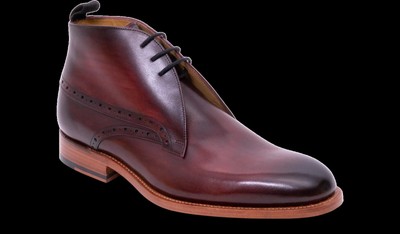 TYNE Chukka Boot (International Range) by BARKER Hand Brushed Burgundy only £219