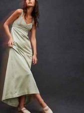 New Free People Gia Dress Size 2 MSRP: $250 Green