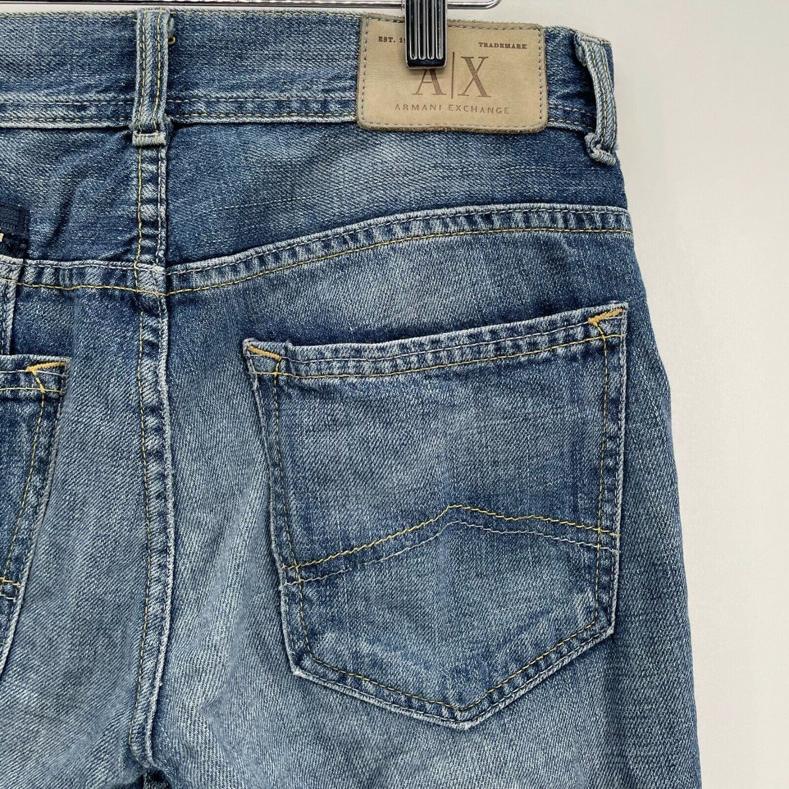 Armani Exchange Jeans Men's 28x30 Blue Medium Wash Denim Made in USA