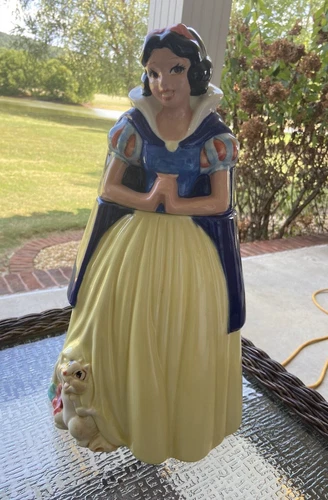 Vintage Disney Treasure Craft Snow White Cookie Jar 15" Lovely!
