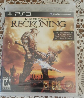 New/Sealed Playstation 3 PS3 Kingdoms of Amalur Reckoning Black Label**