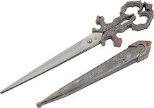 10.5" Renaissance Scissors Bodice Dagger Dirk Knife