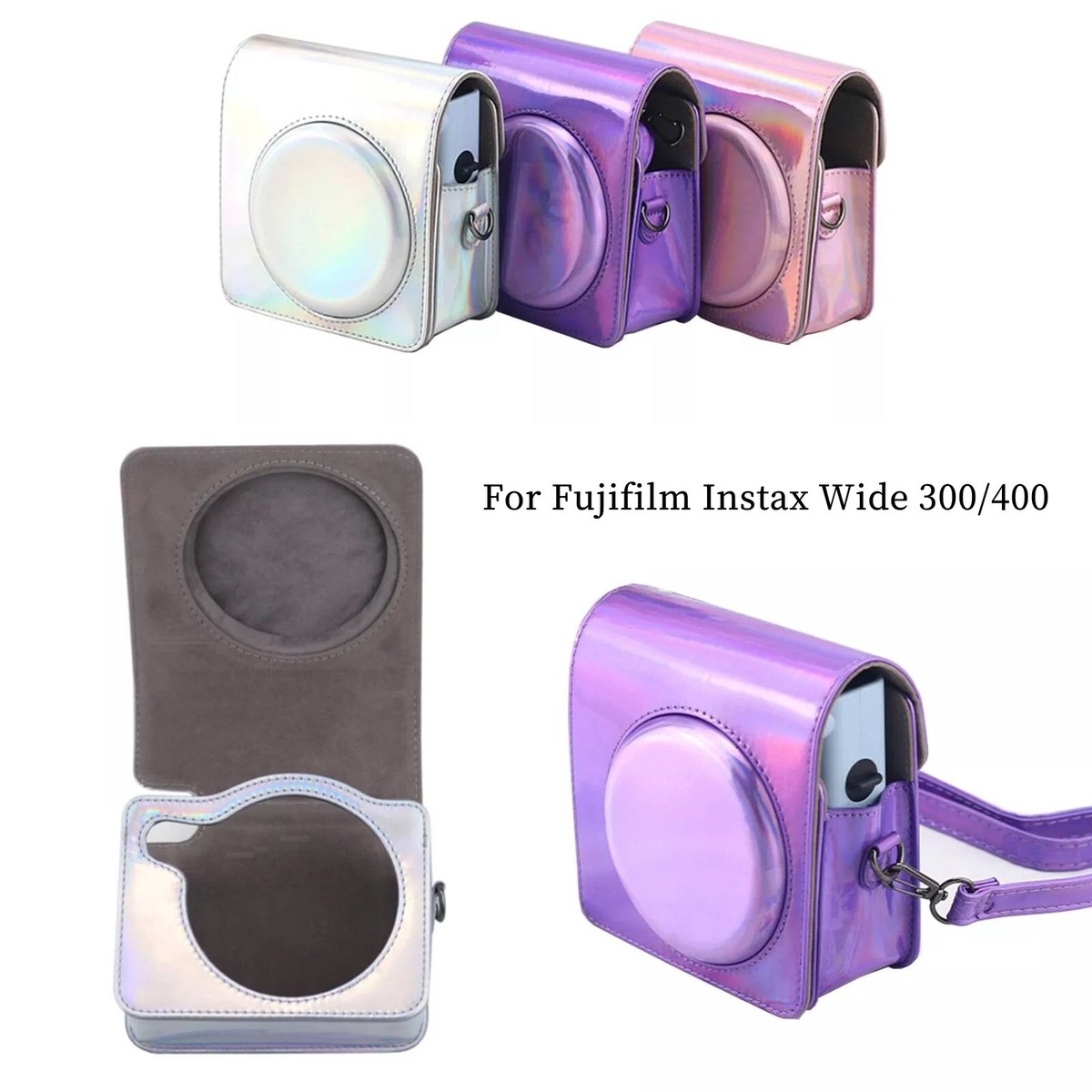 PU Carry Bag for Fujifilm Instax Wide 300/400/Mini 90/11/40/70/7  Plus/SQ69/409/6