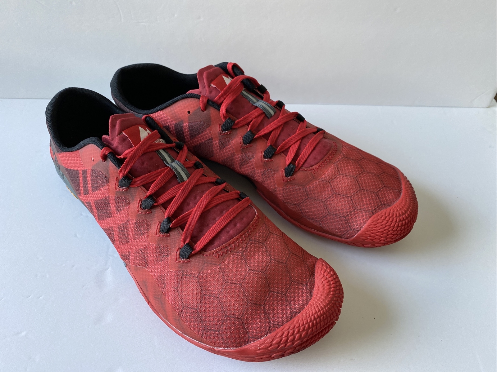 Merrell Men’s Vapor Glove 3 Size 13 Barefoot Vibram Running Shoes Red