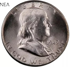 1949-S Franklin Half Dollar ~ Gem BU ~ 90% Silver ~ Key Date!