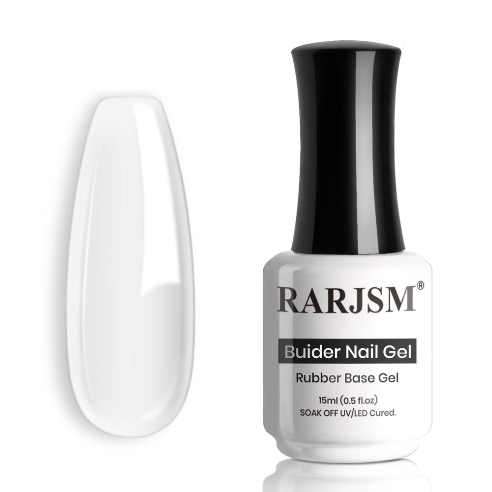 Clear Transparent Rubber Base Gel Builder for Strong Natural Nails