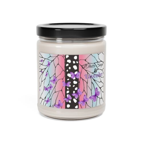 Demon Slayer Anime, Kocho Lavender Scented Soy Candle, 9oz - Picture 1 of 6