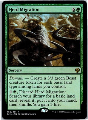 Magic the Gathering Herd Migration Dominaria United Foil x1 MTG Free  Shipping! | eBay