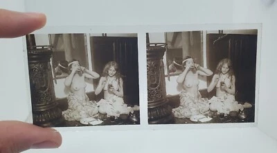 Rare et unique suite de 36 nus Plaques stéréoscopiques 1910's 1920's - Photo 1/4