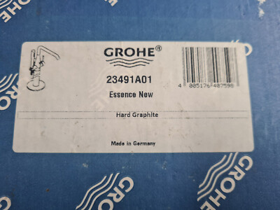 Grohe Essence New Hard Graphite Badewannearmatur Bodenmontage 23491A01 OVP