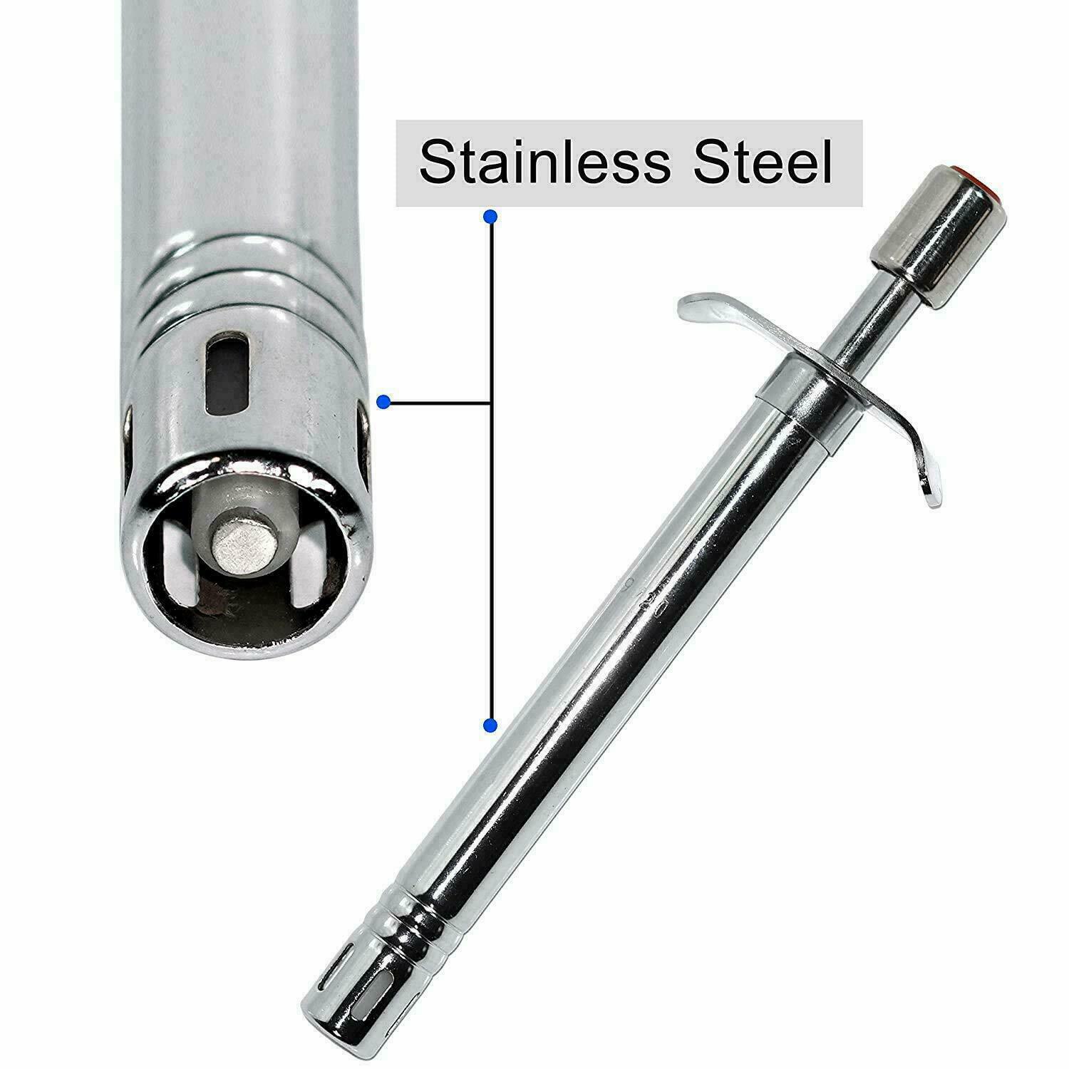 Stainless Steel Gas Lighter For Kitchen Gas Stove Uses, Silver 3 Pcs