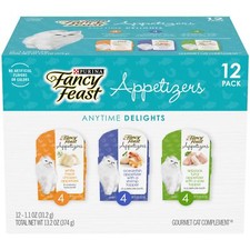 Purina Fancy Feast Grain Free Wet Cat Food, Appetizers Variety Pack - 2 Pack...