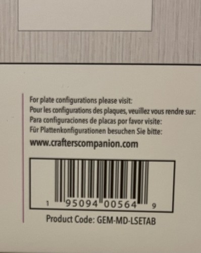 GEMINI By Crafters Companion Expressions 6 Pc Metal Die Set THANKS A BUNCH NEW - Picture 7 of 7