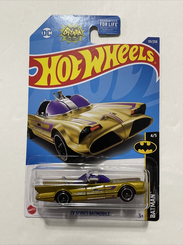 HOT WHEELS BATMAN TV Series Batmobile 4/5 131/250 Gold Die Cast 1/64 Mattel DC