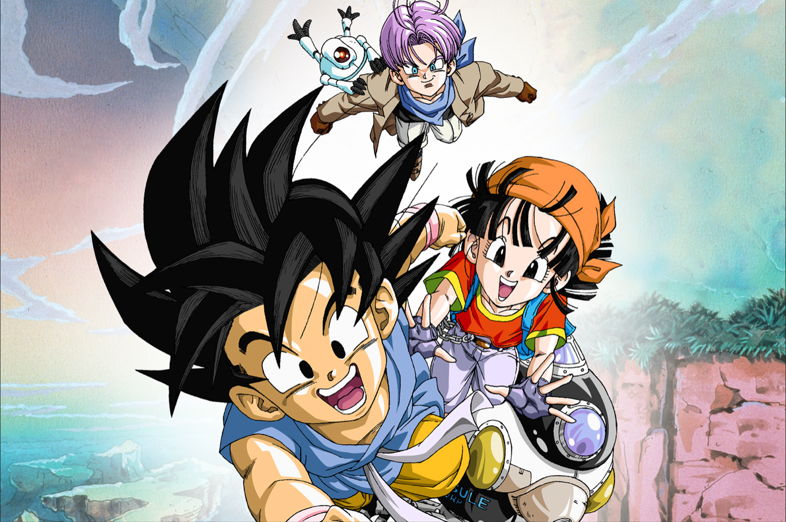 Dragon Ball GT Poster Pan, Trunks, Goku, Giru 18inx12inches Free Shipping