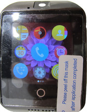 Smart  watch black band and face  tested works