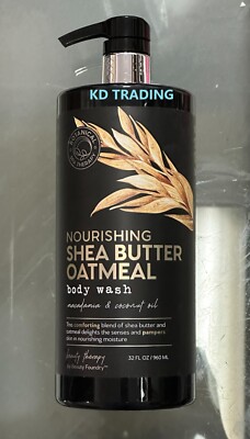BOTANICAL SPA THERAPY ~ NOURISHING SHEA BUTTER OATMEAL BODY WASH Macadamia 960ml