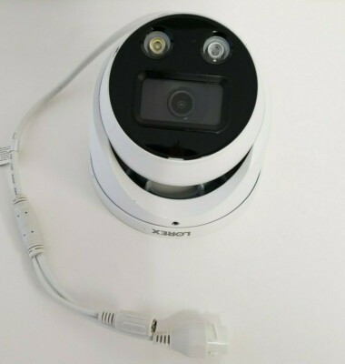 Lorex E893DD 4K Smart Deterrence Motion Dome IP Security Camera Two Way Audio