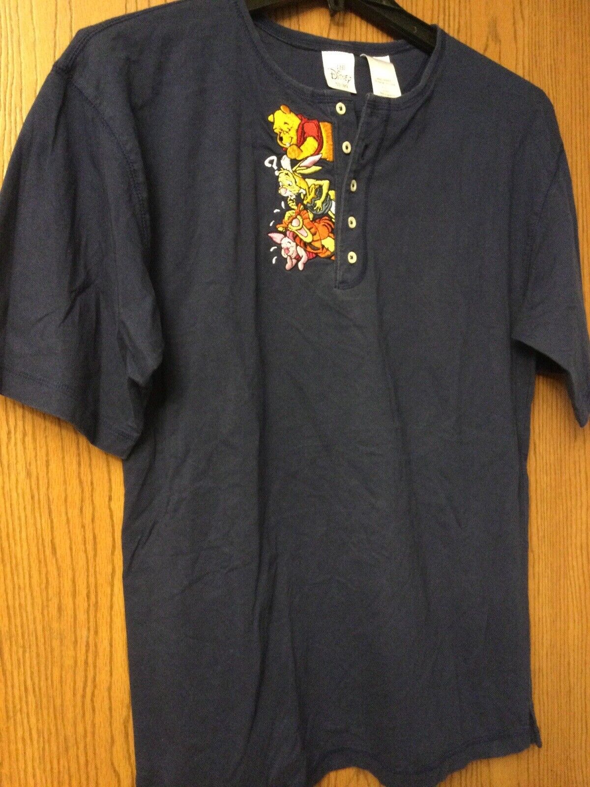 Winnie The Pooh Characters - 5 Top Blue Max 62% OFF Shirt L. Button Free shipping / New