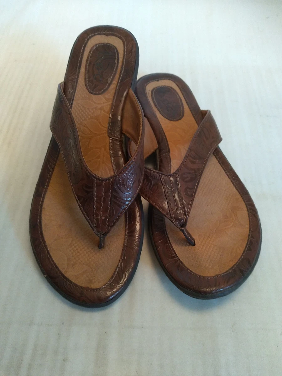 Boc leather flip flops clearance