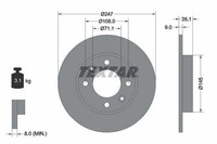 X2 Bremsscheibe Citroen T. C3/XSAR