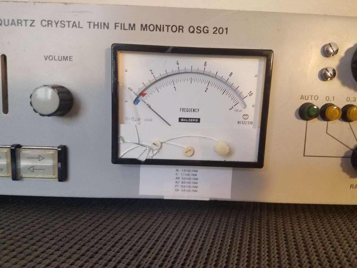 BALZERS QSG201 QUARTZ CRYSTAL THIN FILM MONITOR POWERS ON | eBay
