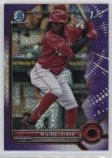 2022 Bowman Chrome Prospects Mega Box Purple Mojo Refractor Michel Triana 4z8