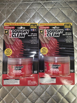 #ad Ruby Squishy Clean Cleaning Gel: Lift Away Dust amp; Debris Auto Home Office *NEW* $14.29