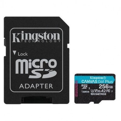 Kingston SDCG4256GB Micro SDXC 256GB Canvas Go Plus mit SD Adapter