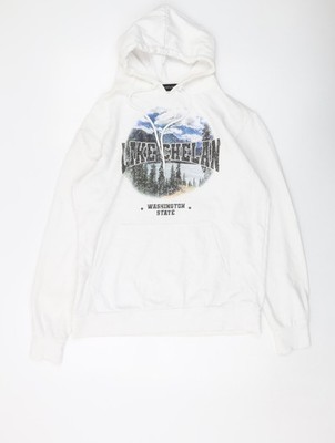 Lake Chelan Damen Pullover Hoodie weiß Polyester Größe S Pulli