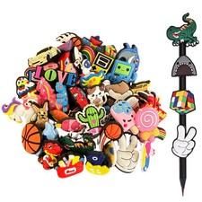 100PCS Mixed Pencil Toppers - Kawaii Pen Charms for Boys and Girls, Cute Clas...
