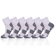 JOYN E Men's 6 Pack Athletic Performance Cushion Ankle Running Quarter Sock